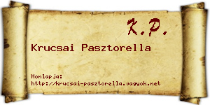 Krucsai Pasztorella névjegykártya